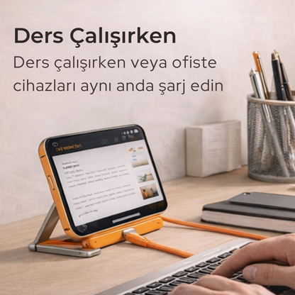 2'si 1 arada Modüler Standlı Şarj Kablosu